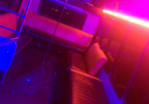 inside passenger party bus